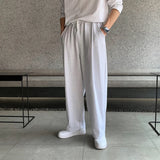 Wiaofellas Oversized Casual Pants Men Fashion Baggy Wide Leg Pants Men Streetwear Loose Straight Sweatpants Mens Joggers Trousers M-2XL