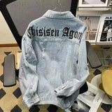 WIAOFELLAS  -  New in Jackets Jens Man Autumn Bomber Denim Jack Work Wear Men's Denim Shirt Mens Clothing Jeans Coat Men Blouse Jean Dresses