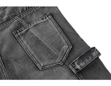WIAOFELLAS  -  American Retro Wide-leg Jeans for Men New Style High Street Washed Denim Fabric Pants Youth Casual Loose Baggy Jeans Trousers