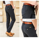 WIAOFELLAS  -  Mens Casual  Business  Chinos Pants Straight  Suit Trousers Size 28-38