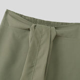 Wiaofellas  -  Men's Skirts Solid Color Elastic Waist Casual Split Skirts For Man Personality Streetwear Fashion Men Bottoms S-5XL