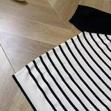 WIAOFELLAS  -  T-shirts Men Simple Mature Daily Casual Summer Striped Fashion Breathable All-match Korean Style Shinny Cozy Soft Handsome New