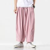 WIAOFELLAS  -  Spring Summer Men's Harem Pants Harajuku Casual Trousers Man Jogger Sweatpants Streetwear Solid Hip Hop Loose Ankle Length Pants