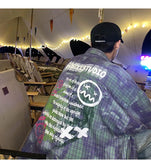 WIAOFELLAS  -  Gradient Color Long Sleeved Shirt for Men New Hong Kong Style Loose Fitting Shirt American Trend Jacket British Yuppie Men's