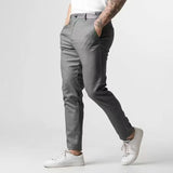 WIAOFELLAS  -  Spring Autumn New Men's Casual Elasticity Waist Pants Waterproof Solid Trousers Japanese Busines High Guality Long Pant For Male