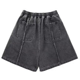 Wiaofellas  -  Stitched-cut sports casual shorts