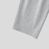 WIAOFELLAS  -  Men Sets Patchwork Lapel Short Sleeve T Shirt & Pants Two Pieces Sets Streetwear Loose Fashion Men's Casual Suits