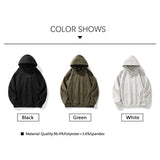 Wiaofellas  -  Brand New in Sweatshirts Couples Suede Autumn Winter Vintage Baggy Hooded Sweatshirt Man Casual Daily Oversize Man