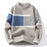 Wiaofellas  -  Men's Fashion Casual Sweaters Autumn Winter Slim Fit Men Sweater Thicken Warm Wool Pullovers Full Size M-4XL