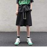 WIAOFELLAS  -  High Street Ripped Men Summer Retro Sports Cropped Pants