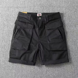 WIAOFELLAS  -  Mens Japanese Style Heavyweight Cargo Shorts Summer New Cotton Multi-Pocket Loose Shorts Streetwear Trendy Premium Pants Male