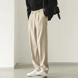 Wiaofellas  -  New Casual Suit Pants Men's Net Version Straight Loose Trousers Trendy Brand