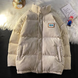 Wiaofellas  -  Harajuku Men's Warm Parkas Winter Coat Corduroy Cotton Oversize Male Winter Jackets Windbreaker Padded Coat Woman Parkas