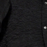 WIAOFELLAS  -  Mens Shirt Pleated Luxe Drape Fit Urban Style Long Sleeve Tops Cool-Touch Lustrous Button-Down Trendy Night-Out Casual Mens Tops