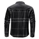 WIAOFELLAS  -  New Autumn Denim Shirt Men Long Sleeve Quality Cowboy Shirts Men's Casual Plaid Jeans Outwear Male Coat Clothing MY868