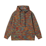 WIAOFELLAS  -  Spring And Autumn New Mens Y2k Hoodies American Street Retro Color Dots Niche Design Loose Trend Fashion Hoodies Men