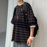 WIAOFELLAS  -  Half Sleeve T-shirt Men Short Sleeve Trend Summer New Street Loose Oversized T-shirt Men Clothing Graphic T Shirts