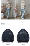 WIAOFELLAS  -  Trendy Baseball Jacket, Men's Handsome Korean Loose Air Force Jacket