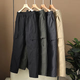 Wiaofellas  -  Summer Waterproof Hiking Cargo Pants Men Work Sweatpants Straight Joggers Sports Streetwear Loose Drawstring Pants Men Trousers