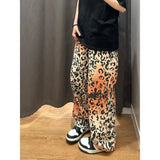 WIAOFELLAS  -  Leopard Printed Baggy Jeans For Men Straight Mens Pants New Male Jeans Pants Work Wear Autumn New Arrival