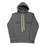 WIAOFELLAS  -  Men's American Sports Hooded Sweatshirt With Multiple Pockets Solid Color Fleece Warm Workwear Sweatshirt