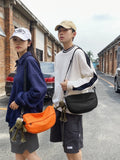 WIAOFELLAS  -  Shoulder bag men solid color casual youth simple fashion new Messenger bag