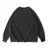 Wiaofellas  -  Long Sleeve Retro Tops Tees Men Oversized Vintage T-Shirts Soild Cotton Shirts Casual Classic T Shirt Male Clothes Streetwear