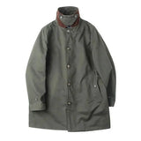 WIAOFELLAS  -  Mens Coats Jacket Retro Tactical Thick Bomber Long Classic Coat Winter High Collar Stylish Warm Trench Jacket Mens Clothing