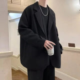 Wiaofellas  -  Casual Men's Suit Jacket Spring Autumn Style Handsome High-End Feeling Western Clothes Upper Apparel Regular Length