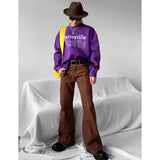 Wiaofellas  -  High Street New Brown Vintage Baggy Jeans High Waist Straight Wide Leg Pants Hip Hop Casual Mopping Denim Trouser Ladies Autumn