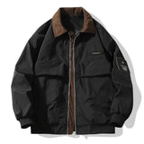 WIAOFELLAS  -  Vintage Cargo Jacket Men American Casual Loose Baseball Jersey Coat Multi Pockets Loose Streetwear Spring Autumn Couple Tops