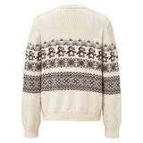 Wiaofellas  -  Men's Knitted Henry Sweaters Luxury Christmas Penguin Fair Island Long Sleeve Pullover Japanese Vintage Old Money Knitwear M-2XL