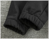 WIAOFELLAS  -  Heavy trendy half zip open collar pullover men washed to make old black cotton knit wool autumn-winter thick coat