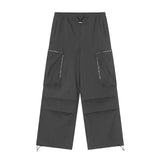 WIAOFELLAS  -  Autumn Fashion Baggy Casual Pants Men Flanged Loose Retro Neutral Hip Hop Three-dimensional Multi-pocket Pants Men