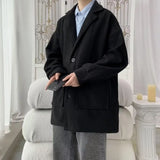WIAOFELLAS  -  Big Size Long Men's Coat Warm Wool Long Winter Coat Men Long Men Winter Coat Top New Korean Reviews Clothes 5XL