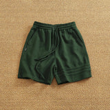 WIAOFELLAS  -  Summer American casual heavy asymmetrical elastic waist short pants men loose fashion high street sports fifth pants