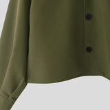 WIAOFELLAS  -  Men Jackets Solid Lapel Long Sleeve Button Loose Male Thin Coats Streetwear Korean Style Fashion Casual Outerwear Men