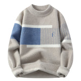 Wiaofellas  -  Men's Fashion Casual Sweaters Autumn Winter Slim Fit Men Sweater Thicken Warm Wool Pullovers Full Size M-4XL