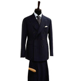 Wiaofellas  -  New Pinstripe Men's Suit 2 Pieces Blazer Jacket and Pants Custom Made Business Wear Wedding Groom Costume Homme