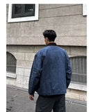 Wiaofellas  -  American Trendy Tooling Mens Jackets Vintage Solid Distressed Bomber Coats Patchwork Zipper Pocket High Street Short Outwear