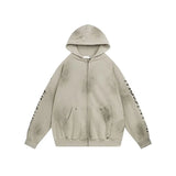 WIAOFELLAS  -  American High-end Vintage Zipper Design Cardigan Sweatshirt for Men Women Autumn Winter Sweatshirt Loose Versatile Hooded Jacket