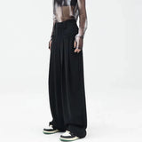 WIAOFELLAS  -  Casual Suit Pants Men Women Summer High Waist Solid Color Pantalones Hombre Harajuku Loose  Wide Leg Trousers Pocket Streetwear