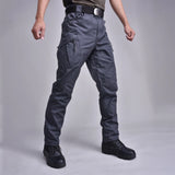 WIAOFELLAS  -  Men'S Overalls Spring And Autumn Casual Outdoor Camouflage Hiking Pants Quick-Drying Multi-Pocket Combat Pants