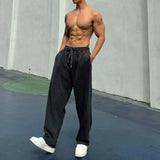WIAOFELLAS  -  Mens Fashion Trend Sports Fitness Loose Trousers Autumn And Winter New Leisure Outdoor Street Comfortable Y2k Fitness Pants Men