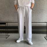 Wiaofellas Oversized Casual Pants Men Fashion Baggy Wide Leg Pants Men Streetwear Loose Straight Sweatpants Mens Joggers Trousers M-2XL