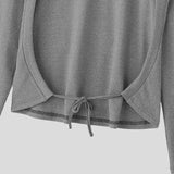 WIAOFELLAS  -  Men T Shirt Solid Color Turtleneck Long Sleeve Hollow Out Backless Male Tee Tops Streetwear Sexy Fashion Unisex T-shirts