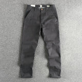 WIAOFELLAS  -  Retro trend woven cotton elastic casual pants men spring and autumn all fit small straight leg pants