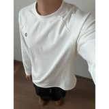 Wiaofellas  -  Unisex Double-Sided Velvet T-Shirt, Lightweight Thermal Base Layer, Raglan Sleeve Brushed Fleece, Winter Comfort