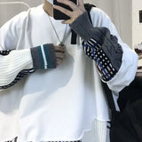 WIAOFELLAS  -  Thick Hoodie for Men Trendy and Cool Loose Fitting Jacket Thick and Versatile Long Sleeved Knitted Sweater