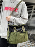 WIAOFELLAS  -  Messenger Bag Boys Canvas Bag Fashion Brand Messenger Bag New Casual Street Trend Fashion Youth Shoulder Bag